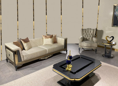 Design Sofas Polster Couchen Textil Relax Sofagarnitur 3+1 Sitzer Set